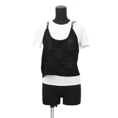 シャネル Ｔシャツ ココマーク ビスチェ 重ね着 レディースサイズM P72150 CHANEL 白 黒のサムネイル
