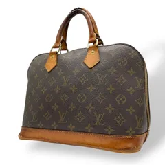 良品 ルイヴィトン LOUIS VUITTON ハンドバッグ アルマ モノグラム PVC レザー ブラウン 茶色 ゴールド金具 自立可 ヴィンテージ ビンテージ クラシック エレガント 鞄 カバン 手提げ レディース 普段使い 定番 人気 モデル レア H