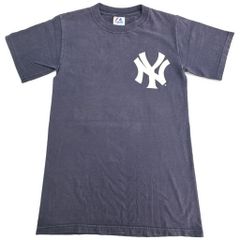 00년대 Majestic 마제스틱 MLB 뉴욕 양키스 반소매 T셔츠 프로팀 메이저 리그(맨즈 S) 중고 헌옷 X8096