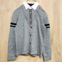 【COMME CA ISM】コムサイズム フェイクレイヤード 130 カーディガン キッズ