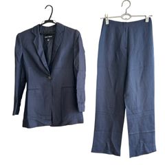 Giorgio Armani パンツスーツ 38 40ライトグレー - メルカリ
