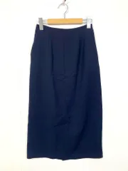 nano universe ナノユニバース 6694130301 デイリーファンクション タイト スカート sizeS/紺 ■■レディース