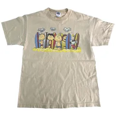 PEANUTS ピーナッツ 半袖Ｔシャツ キャラクター ブラウン(メンズ M)中古 古着 X8102