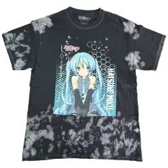 初音ミク 半袖Ｔシャツ キャラクター ブラック(メンズ M)中古 古着 X8103