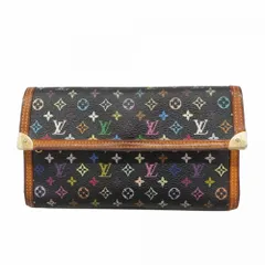 ルイ・ヴィトン(Louis Vuitton) ルイ・ヴィトン 三つ折り長財布 モノグラム・マルチカラー ポルトトレゾールインターナショナル M92658 ノワールレディース