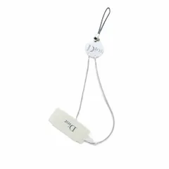 クリスチャンディオール Christian Dior ストラップ チャーム キーホルダー ロゴ シルバー色 ■GY18 /MQ ■OH