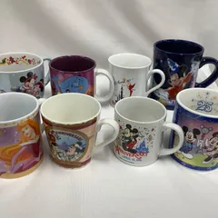 東京ディズニーランド　ディズニーシー　香港ディズニー　ユーロディズニー　マグカップ　8 点まとめて　中古　W177