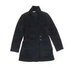 MAX&CO マックスアンドコー スタンドカラーコート ジャケット ミドル丈 ブルゾン アウター 40 黒 レディース 古着 中古 USED