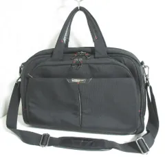 美品 Samsonite サムソナイト ビジネスバッグ ショルダーストラップ付き ブラック メンズ 古着 中古 USED