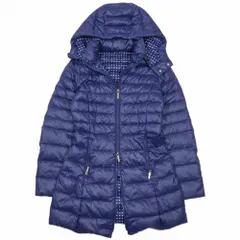 美品 A/X ARMANI EXCHANGE アルマーニエクスチェンジ ダウンコート フーディ ジャケット ブルゾン ジップアップ XS パープル レディース 古着 中古 USEDのサムネイル