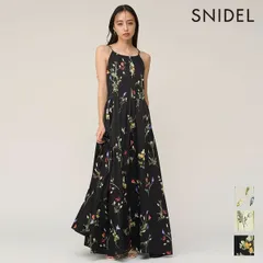 【即納】 スナイデル SNIDEL ワンピース 26春夏 ボタニカルパターンキャミワンピース ノースリーブ ロング丈 花柄 swfo261146