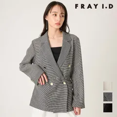 【即納】 フレイアイディー FRAY I.D アウター 26春夏 ダブルブレストカラミジャケット 長袖 ミドル丈 fwfj262003のサムネイル