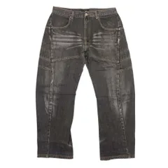 balanceweardesign バランスウェアデザイン ワイド カーブパンツ デニム ジーンズ ジーパン ウォッシュ L グレー メンズ 古着 中古 USEDのサムネイル