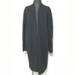 美品 Theory セオリー MERCER WOOL CASH FN CARDI ロングニットカーディガン サイズS ブラック レディース 古着 中古 USED