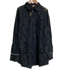 美品 24SS N°21 ヌメロヴェントゥーノ フラワーレース プルオーバーブラウス P24EN2M G0424708 サイズS ブラック レディース 古着 中古 USEDのサムネイル
