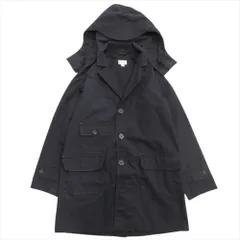 良品 FWK by engineered garments エンジニアードガーメンツ フーデッド カバーオール ワーク ジャケット ブルゾン コート 0 ネイビー レディース 古着 中古 USED