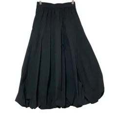 良品 25SS NATURAL BEAUTY BASIC ナチュラルビューティーベーシック 切替タックバルーンスカート M ブラック レディース 古着 中古 USED