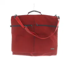 サムソナイト Samsonite ガーメントケース ショルダーバッグ 2WAY キャンバス ロゴ 赤 レッド ■GY13 /MQ