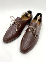 A de Vivre アドゥヴィーヴル 定価13970円 晴雨兼用 2ホールレースアップ シューズ sizeLL/茶 ■■レディース