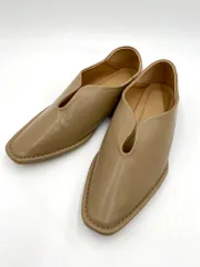 menue メヌエ スリットデザイン 2way パンプス size37/ベージュ ■■レディース