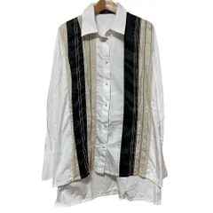 良品 JOSEPH ジョセフ カラーブロック ロングスリーブ ポプリンシャツ ブラウス 36 ホワイト レディース 古着 中古 USEDのサムネイル