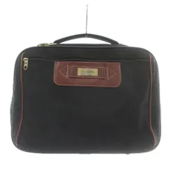 サムソナイト Samsonite ビジネスバッグ ブリーフケース ショルダー 2WAY ナイロン レザー ロゴ ゴールド金具 黒 ブラック 茶色 ブラウン /XZ ■GY11