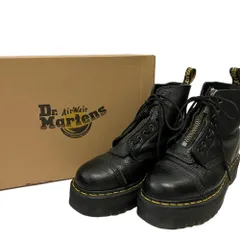 良品 DR. MARTENS ドクターマーチン SINCLAIR センタージップ ８ホール レザーブーツ UK6 ブラック レディース 古着 中古 USED