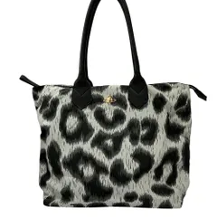 美品 Vivienne Westwood ヴィヴィアンウエストウッド レオパード柄 オーブ トートバッグ グレー ブラック レディース 古着 中古 USED