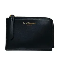 未使用 J＆M DAVIDSON ジェイアンドエムデヴィッドソン S SOFT PURSE コンパクトウォレット 財布 ブラック  メンズ レディース 古着 中古 USEDのサムネイル