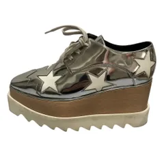 STELLA McCARTNEY ステラマッカートニー エリス スター プラットフォームスニーカー 363998 サイズ34 約21cm シルバーカラー レディース 古着 中古 USED