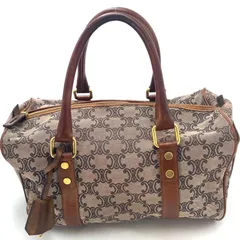 セリーヌ ハンドバッグ ミニボストン マカダム 茶 旅行 ビジネス フォーマル GD209