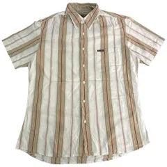 Marlboro Classics マルボロクラシックス 半袖シャツ ストライプ アイボリー(メンズ XL)中古 古着 X8122