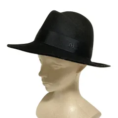 良品 MAISON MICHEL メゾンミッシェル フェルトハット M ブラック レディース 古着 中古 USEDのサムネイル