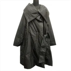 美品 ISSEY MIYAKE イッセイミヤケ 18aw パデット タイロッケン コート ジャケット ブルゾン 変形 サイズ2 チャコールグレー レディース 古着 中古 USEDのサムネイル