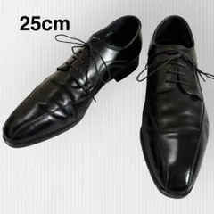 【リーガル】25cm  ビジネスシューズ　黒　レザー　日本製　レースアップシューズ　スワールトゥ　ブラック　26AL