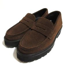 CAMINANDOブラウン36 スエードローファー 箱付き - メルカリ