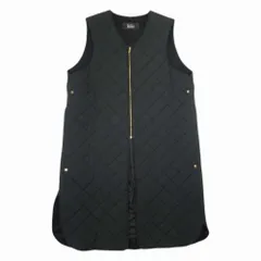 新品同様 THE RERACS ザリラクス 20aw キルティング ロングベスト ライナーベスト 中綿入り アウター ジレ コート F 黒 ブラック レディース 古着 中古 USEDのサムネイル