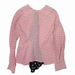 美品 MARNI マルニ ドットペイント シルクシフォン ブラウス 襟付き プルオーバー シャツ 36 ピンク レディース 古着 中古 USED 美品 MARNI マルニ ドットペイント シルクシフォン ブラウス 襟付き