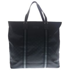 グッチ GUCCI 189669 トートバッグ GG柄キャンバス ハンド 黒 - メルカリ