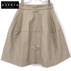 FOXEY BOUTIQUE フォクシーブティック 33308 ﾍﾞｰｼﾞｭ ｼﾙｸ100 ﾚﾃﾞｨﾏｶﾛﾝ ｽｶｰﾄ 38