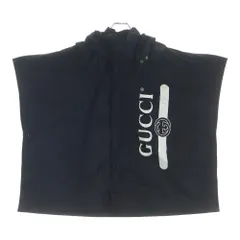 GUCCI (グッチ) 21SS ヴィンテージロゴ ナイロンケープ レインコート 626382 4G355 ブラックのサムネイル