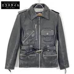 HARLEY-DAVIDSON ハーレーダビッドソン 9406 ﾌﾞﾗｯｸ ｽﾀｯｽﾞ装飾 ﾊﾞｯｸｴﾝﾎﾞｽﾛｺﾞ ﾍﾞﾙﾃｯﾄﾞﾚｻﾞｰﾗｲﾀﾞｰｽｼﾞｬｹｯﾄ SMALL