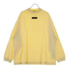 FEAR OF GOD ESSENTIALS (フィアオブゴッド エッセンシャルズ) L/S T-SHIRT ラバーロゴ 長袖Tシャツ ロンT イエロー