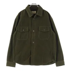 SAINT LAURENT PARIS (サンローランパリ) カーゴポケット コーデュロイジャケット シャツジャケット モスグリーン 838725のサムネイル