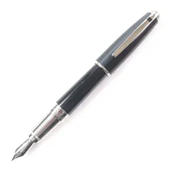 良品▼Dupont デュポン Olympio CASINO ROYALE 007 オランピオ カジノ ロワイヤル ペン先18K Mニブ 0606/2007 万年筆 ブラック シルバー フランス製 メンズのサムネイル
