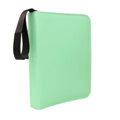 ファイル トレーディングカード 収納 かわいい バインダー トレカケース リファル ホルダー 推し活 9ポケット 汚れ防ぐ 傷防止 900枚用 撥水 PUレザー コレクション グリーン 韓国 サッカー カードファイル 野球 アイドル キャラクター mitas 