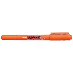 新品 ｕｎｉ プロッキー 極細＋細字丸芯 水性顔料マーカー ＰＭ－１２０Ｔ 橙 ４ PM120T.4