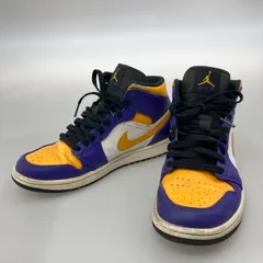 【中古品】NIKE ナイキ DQ8426-517 AIR JORDAN 1 MID LAKERS スニーカー 【160-251213-WA-06-iwa】