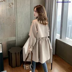 【送料無料】トレンチコート レディース 春 ショート シンプル おしゃれ かわいい ベージュ レッド ブラック Mサイズ Lサイズ