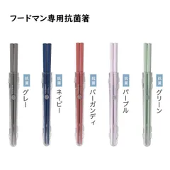 お弁当用お箸 フードマン専用抗菌箸 シービージャパン（CB JAPAN） dsk.pig  （ バーガンディー / グリーン / グレー / アッシュネイビー / パープル ）お弁当 ランチ ケース付き 箸 お箸 おはし 天然木 箸の全長約